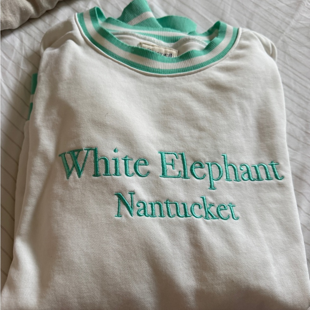 Sweatshirt - White and Green